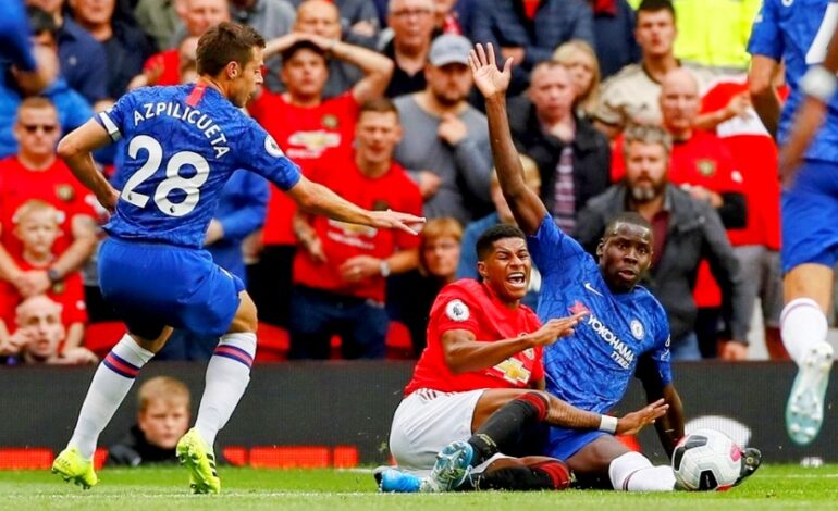  PREMIERE LEAGUE: CHELSEA DRAWS WITH MANCHESTER UNITED 1-1