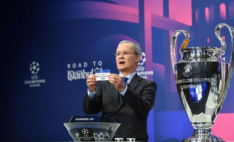  CHAMPIONS LEAGUE LAST 16 RE – DRAW PITS PSG VS REAL MADRID, MAN UTD VS ATLETICO MADRID