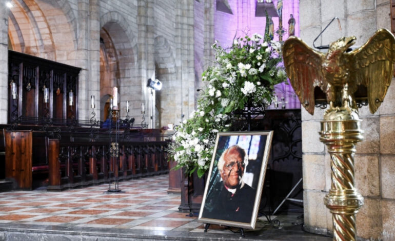  SOUTH AFRICA BIDS ANTI-APARTHEID HERO DESMOND TUTU FAREWELL