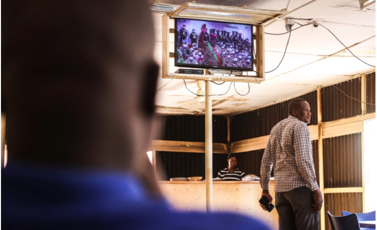  BURKINA FASO JUNTA CHIEF SWORN IN AS PRESIDENT