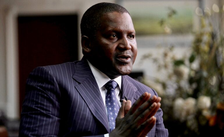  DANGOTE TO COMPLETE  NIGERIAN OIL REFINERY IN Q4 2022