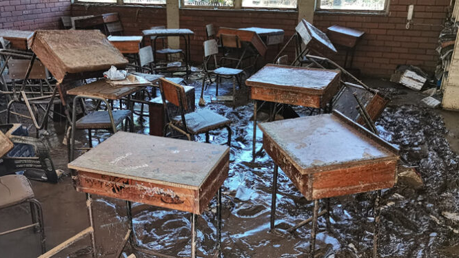  SOUTH AFRICA: SCORES OF SCHOOLS STILL INACCESSIBLE AFTER DEADLY FLOODS