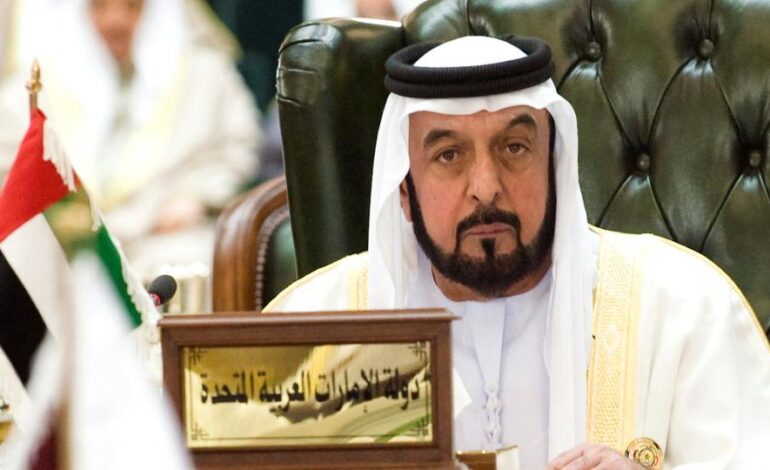  UAE PRESIDENT SHEIKH KHALIFA BIN ZAYED AL NAHYAN PASSES AWAY