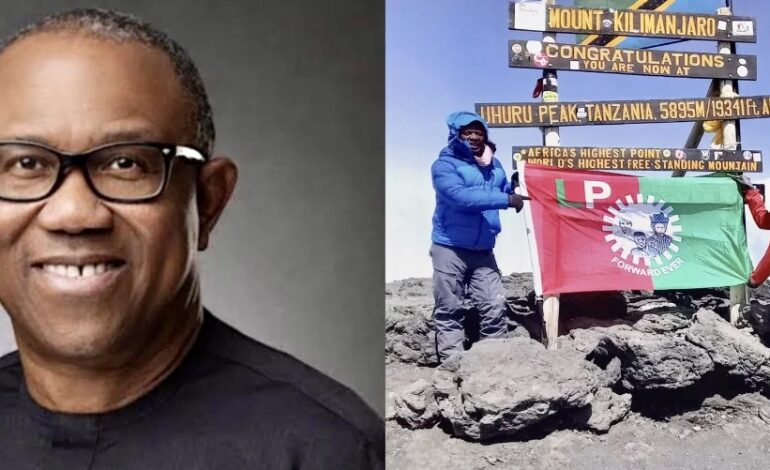  MAN CLIMBS MOUNT KILIMANJARO FOR 10 HOURS TO SUPPORT PRESIDENTIAL CANDIDATE
