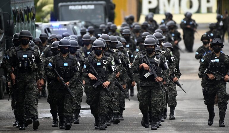  HONDURAS BEEFS UP BORDER SECURITY TO FIGHT GANGS