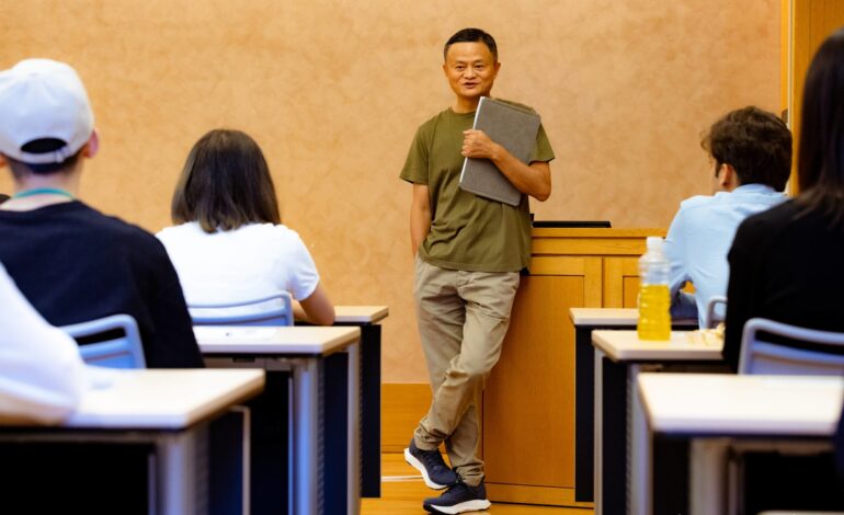  ALIBABA FOUNDER JACK MA BACK INTO THE SPOTLIGHT AS EDUCATOR, NOT TECH MOGUL
