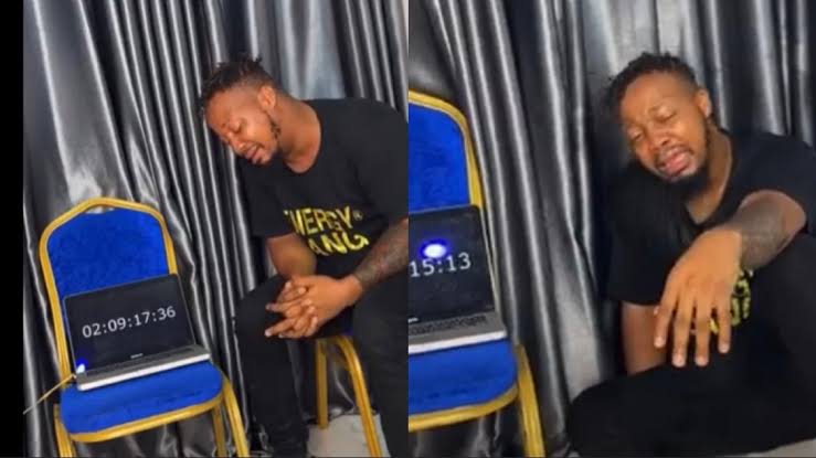 MAN BEGINS 100-HOUR CRYING MARATHON TO BREAK GUINNESS WORLD RECORD
