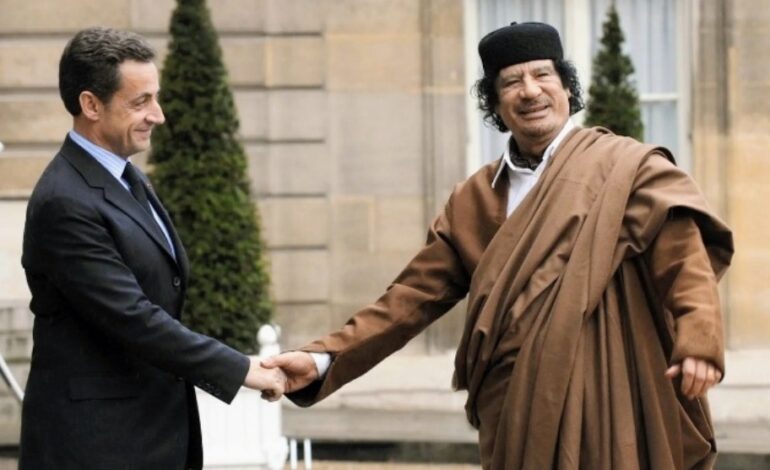 FORMER FRENCH PRESIDENT NICOLAS SARKOZY SENTENCED TO FIVE YEARS IN LIBYA CORRUPTION CASE