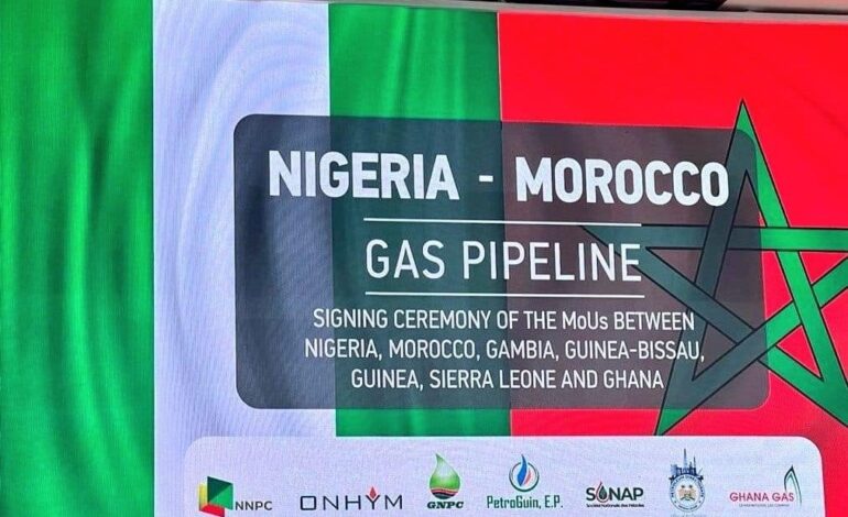 $25BN NIGERIA-MOROCCO GAS PIPELINE MOVES CLOSER TO REALITY 