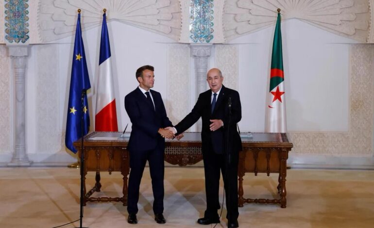 FRANCE & ALGERIA RESTORE SECURITY TIES AFTER HIGH-LEVEL TALKS