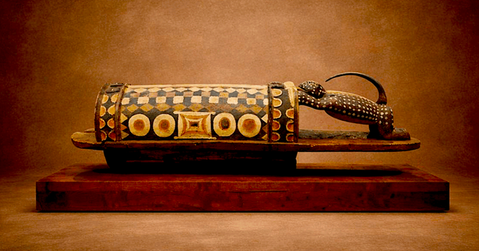 FRANCE RETURNS SACRED TALKING DRUM LOOTED FROM COTE D’IVOIRE OVER A CENTURY AGO