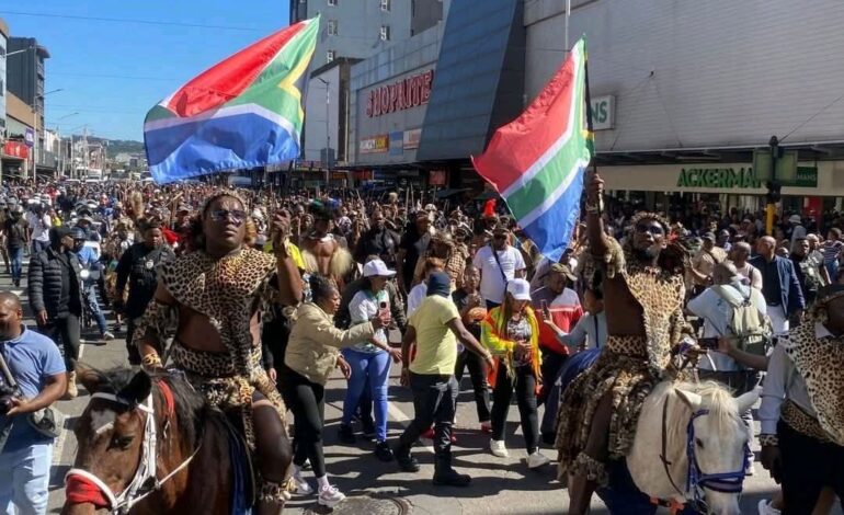THOUSANDS MARCH IN DURBAN DEMANDING TOUGHER ACTION ON ILLEGAL IMMIGRATION
