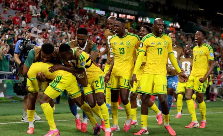 SOUTH AFRICA EDGE SOUTH KOREA TO REACH WORLD CUP KNOCKOUT STAGE FOR FIRST TIME IN HISTORY  