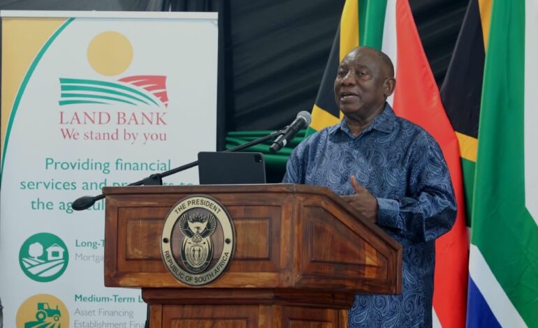 SOUTH AFRICA TO TRANSFER 2.5 MILLION HECTARES OF LAND TO BLACK FARMERS