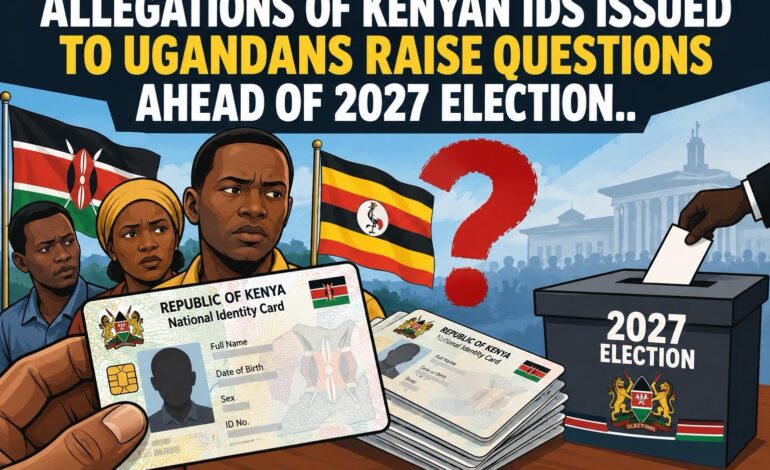 ALLEGATIONS OF KENYAN IDS ISSUED TO UGANDANS RAISE QUESTIONS AHEAD OF 2027 ELECTION